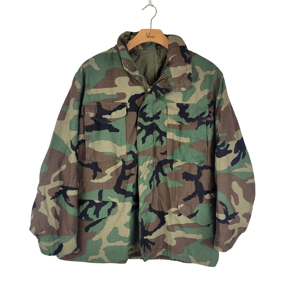 Vintage US. Military Camo Coat Size Large Regular ECWCS